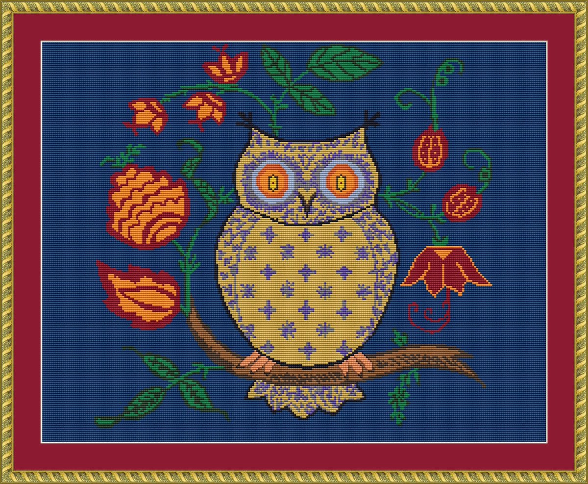 Excited to share the latest addition to my #etsy shop: Owl cross stitch pattern PDF, instant download etsy.me/3caV5WF #birthday #thanksgiving #crossstitch #crossstitchpicture #owlornament #owlcrossstitch #owlmandala #owlpillow #owlembroidery