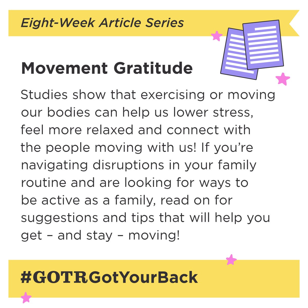 GOTRI's tweet photo. Staying active is crucial for lowering stress levels, especially during an unprecedented time like this.

Want some motivation to keep moving? Read more on our blog: https://t.co/p9tuDZZJD7 https://t.co/Bcckdbo7AL