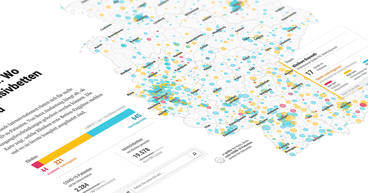 Neue Anwendung: Unser Klinik-Monitor zeigt, in welchen Krankenhäusern die Corona-Patienten behandelt werden und die aktuelle Auslastung der Intensivstationen. #ddj #dataviz #COVIDー19 

interaktiv.morgenpost.de/corona-deutsch…