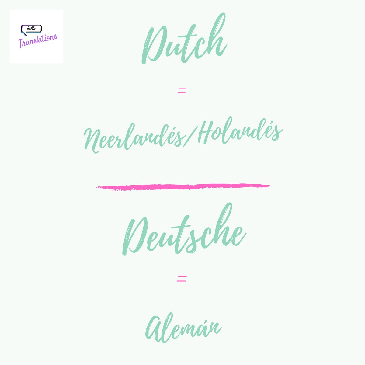 HeyTranslations's tweet photo. ¡Ojo! Mucha gente tiende a confundirse con estos dos términos cuando se refiere al neerlandés o al alemán:

➡ 'Dutch' no significa alemán, significa neerlandés u holandés en inglés.
➡ 'Deutsche' significa alemán en el idioma alemán, en inglés sería 'German'. https://t.co/scAorRQbbV