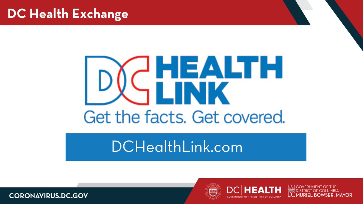 12/ As a reminder, if you are currently uninsured or you recently lost your employer health care coverage, you can enroll in private coverage or Medicaid right now through the DC Health Link at  http://DCHealthLink.com .