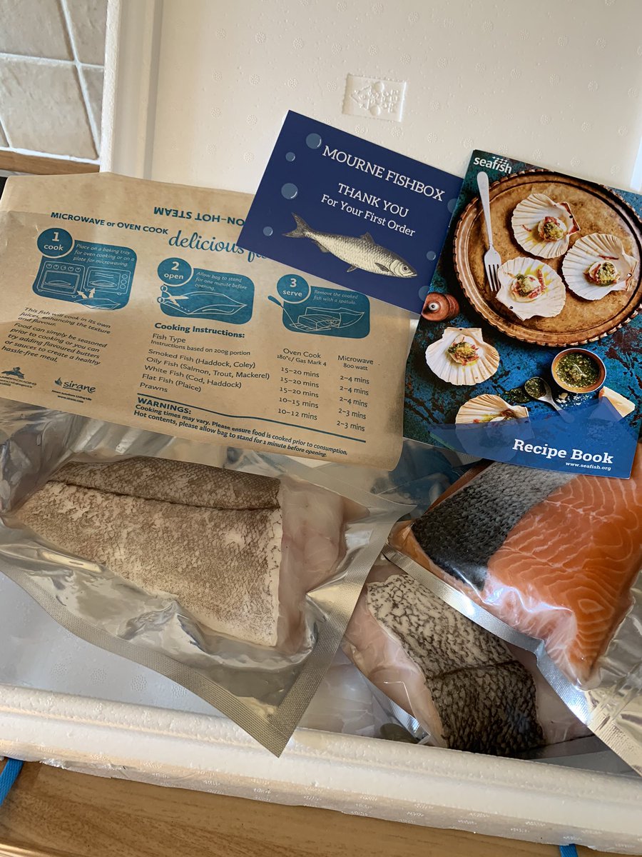 Looking forward to my 1st delivery from <a href="/mournefishbox/">Mourne Fishbox</a> 🐟🐠I’m going to rustle up something delicious for Good Friday! Lovely fresh fish delivered right to your door - perfect for filling up the fridge and freezer without leaving the house. Check them out mournefishbox.com