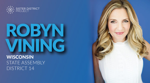 In WI AD14, we are thrilled to endorse Rep. Robyn Vining. @RepRobynVining, entrepreneur & smallbiz owner, flipped the only Assembly seat blue in 2018, so the Koch brothers are already targeting her.  #ItStartsWithStatesMore:  https://sisterdistrict.com/candidates/robyn-vining/Donate:  https://secure.actblue.com/donate/sdp-wi-vining?refcode=social-twt