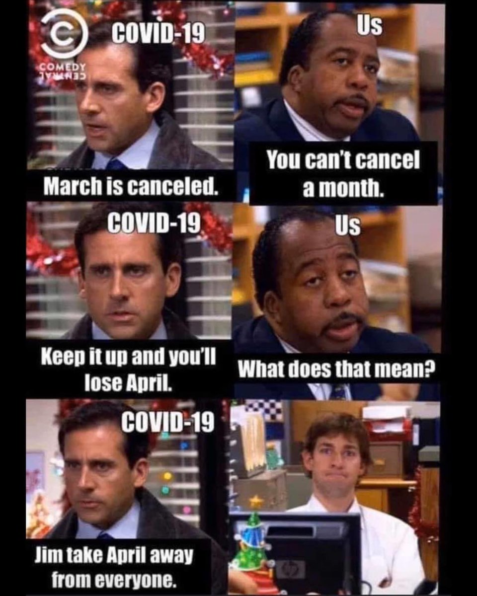 BrookeLeeAPC's tweet image. The amazing Office meme I shared with #TeamAPC this morning in my daily update because #HumorIsNeeded @AnchorPaper #TheRealLifeOffice #LaughDontCry #StayPositiveTestNegative