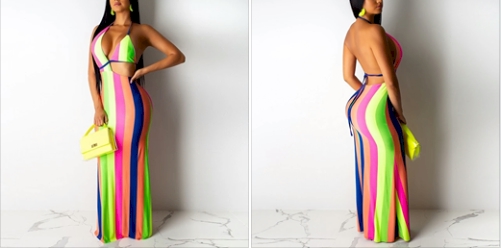 GotitSeeit's tweet photo. Sexy Long Striped Halter Dress $24.99 + FREE SHIPPING! https://t.co/dQRaOzm3cX #glam #dressupthursday #dress #DressToImpress #stripes #longdress #seeitgotit @GotitSeeit #SummerVibes #summer #Summer2020 https://t.co/5OreuILD8L