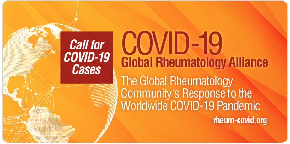 6/n:  #COVID19 Global Rheumatology Alliance  @rheum_covid https://rheum-covid.org/ Looking for:Any cases of  #COVID19 in rheumatology patients, including those with mild or no symptoms #rheumtwitter