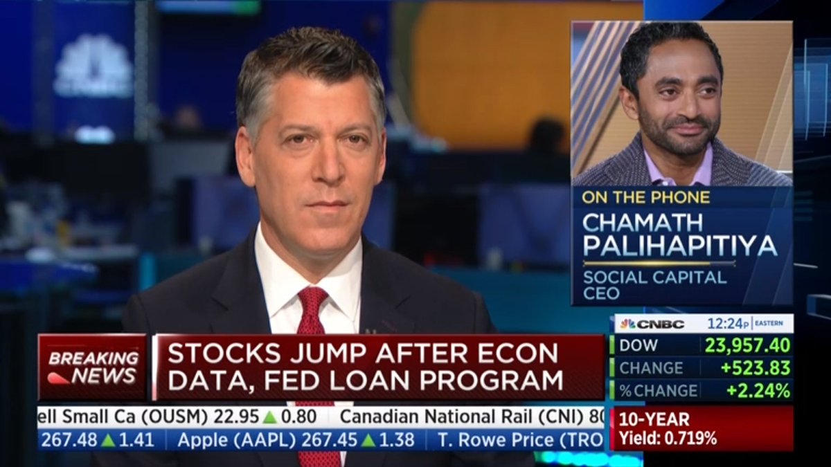 minyoung_sohn's tweet photo. .@chamath

Give this man a podium

Hear Mr. Chamath Palihapitiya talk about, not just markets, just policy, fairness, and what might work for us all to emerge from this Together.

You sir are a rare and refreshing voice!

Love the intellectual honesty

@CNBCFastMoney dissonance https://t.co/U0hjVpvV9j