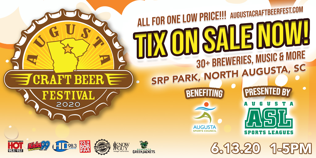 We Are Excited To See Everyone This Summer For Our 5th Annual Craft Beer Festival!  Get Early Bird Tickets Today!  #ACBF20​​ #LoveAugusta