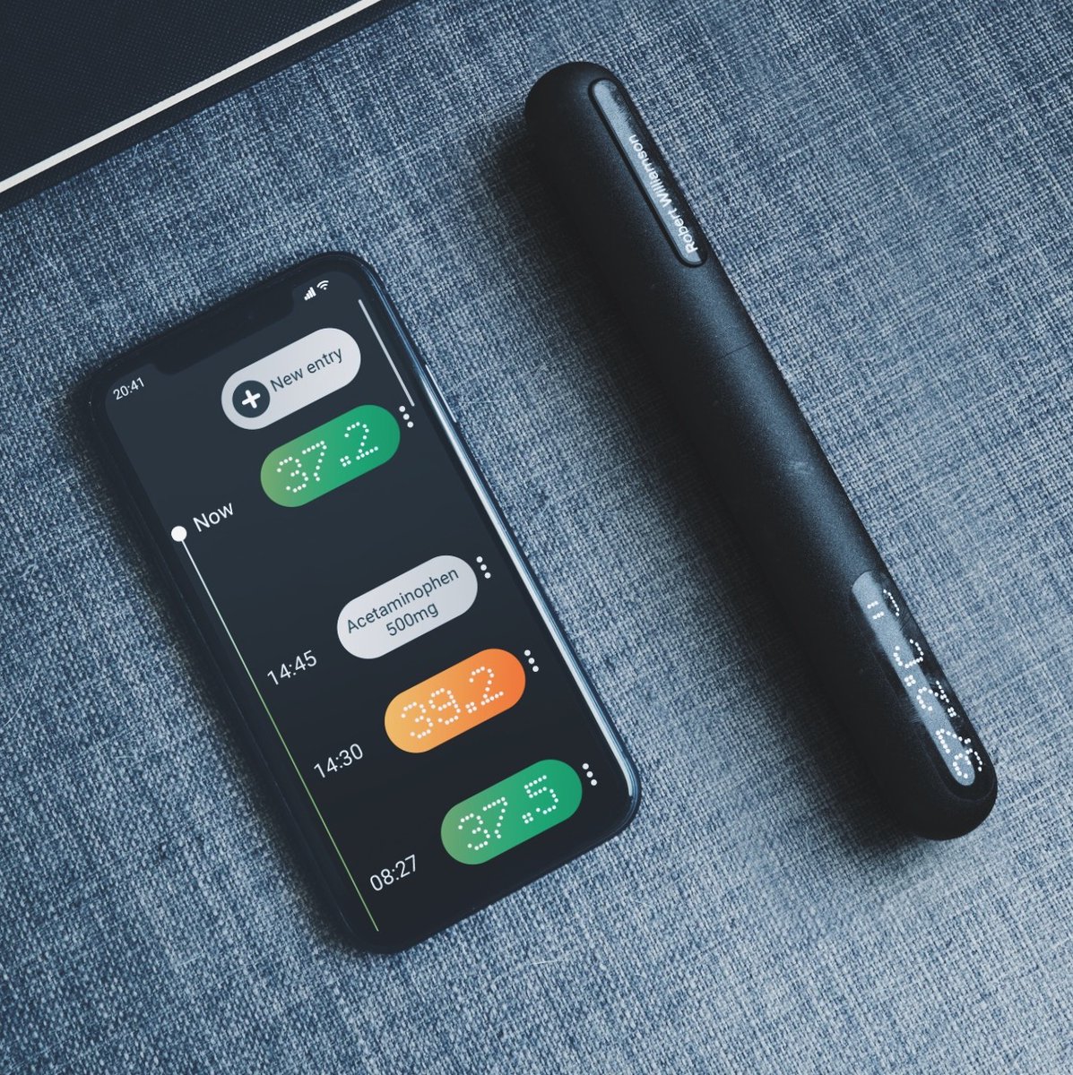KeyShot3D's tweet photo. Sick of quarantine? Take your temp. HealthE Thermometer concept designed for the #renderweekly challenge and rendered in KeyShot by Roshan Hakkim. High-res + many more detail shots here: https://t.co/PLh1zRmRZ8
#staysafe #healthe #quarantine #keyshot #3drendering https://t.co/hExfOtuAl0