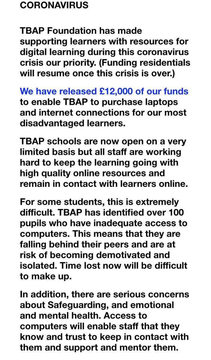 TBAP Foundation tweet media