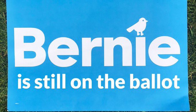 SocializeMediaL's tweet photo. Everyone Please Participate in Our Virtual Rally. We are working on getting #BernieOnTheBallot trending so People know that they can STILL VOTE for Bernie. Please join us in getting the word out &amp; use #BernieOnTheBallot in your posts. https://t.co/5IlGVYCzhB