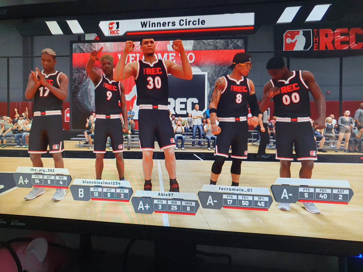 ablemarrow's tweet image. Well, first time ever getting player of the game on #nba2k20 rec game. Not played to many with this centre build, but enjoying it immensely. Rebound king.