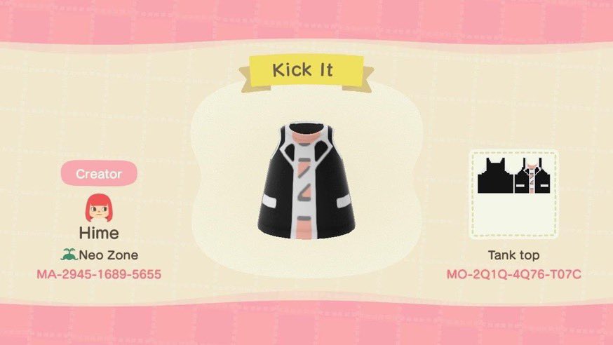 kick it (영웅) outfit QR code↳ by  @junjunbrows  #AnimalCrossing    #NCT127_영웅_英雄  @NCTsmtown_127  #NCT127