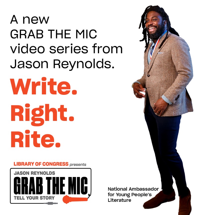 LibraryJournal's tweet photo. Jason Reynolds, National Ambassador for Young People's Literature, Connects with Young People at Home through New Video Series and Newsletter (via @librarycongress) https://t.co/NkriVNN4n8 #libraries #authors https://t.co/5aUXoIi8qq