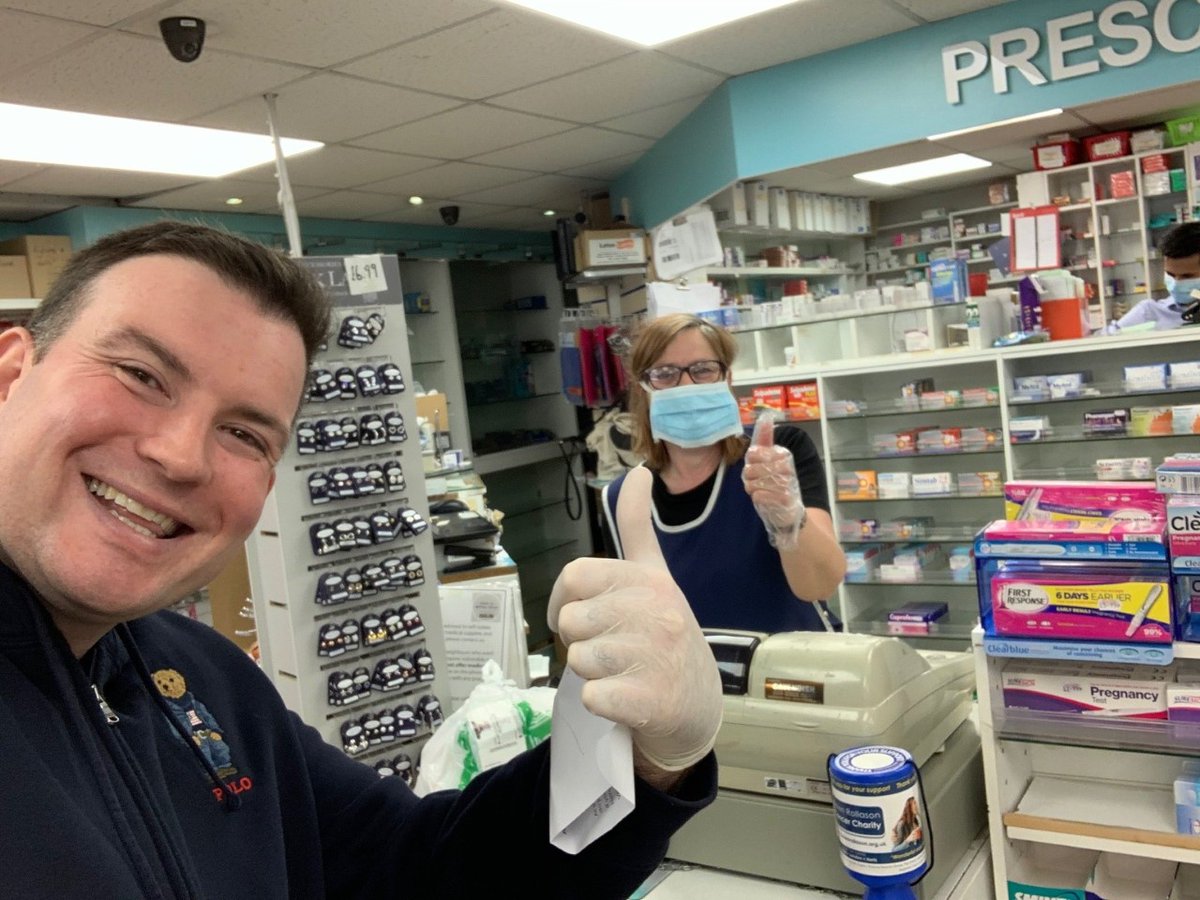 RoyalVolService's tweet photo. “I chose to volunteer because I felt it was my responsibility to step up &amp; help those most in need."

Joel Charles, one of our #NHSVolunteerResponders in Harlow, supporting vulnerable people like Mr &amp; Mrs Judd! Prescription picked up✔️ Presciption dropped off✔️ Thank you Joel https://t.co/tJXXIrkF92