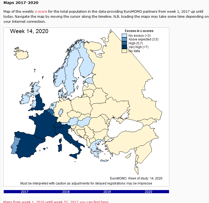 Hey I know we're all supposed to be like "hmmm hmmm maybe COVID isn't as lethal as we thought"but for recent weeks, deaths in western Europe were kind of super high.