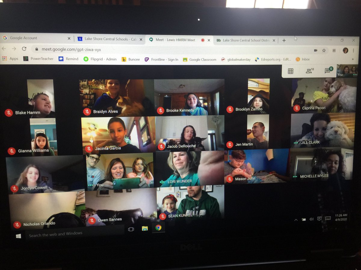 Mrs. Lewis hung out on Google today with her fifth grade class! Show us your pets! #petlove #AJStrong #AJalltheway!