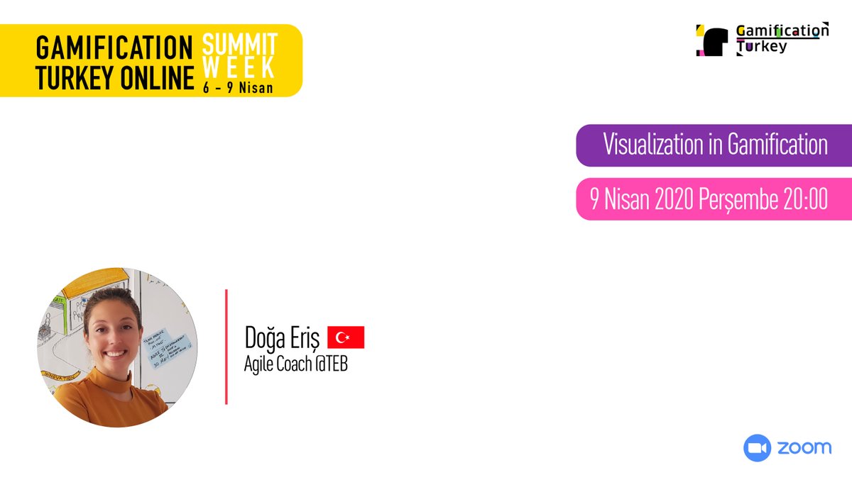 gamification_tr's tweet photo. Gamification Summit Week'in son konuşması "Visualization in Gamification" Doğa Eriş ile başlıyor!
Zoom> https://t.co/ArHehYJCSr
#Gamification #Oyunlastirma #GTOSW https://t.co/G6t9VKywZh