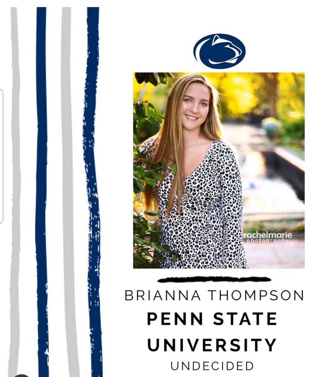 HS_Strongsville's tweet photo. Senior Shout Out:  Brianna Thompson who will be attending Penn State University https://t.co/xUUli4DVQX