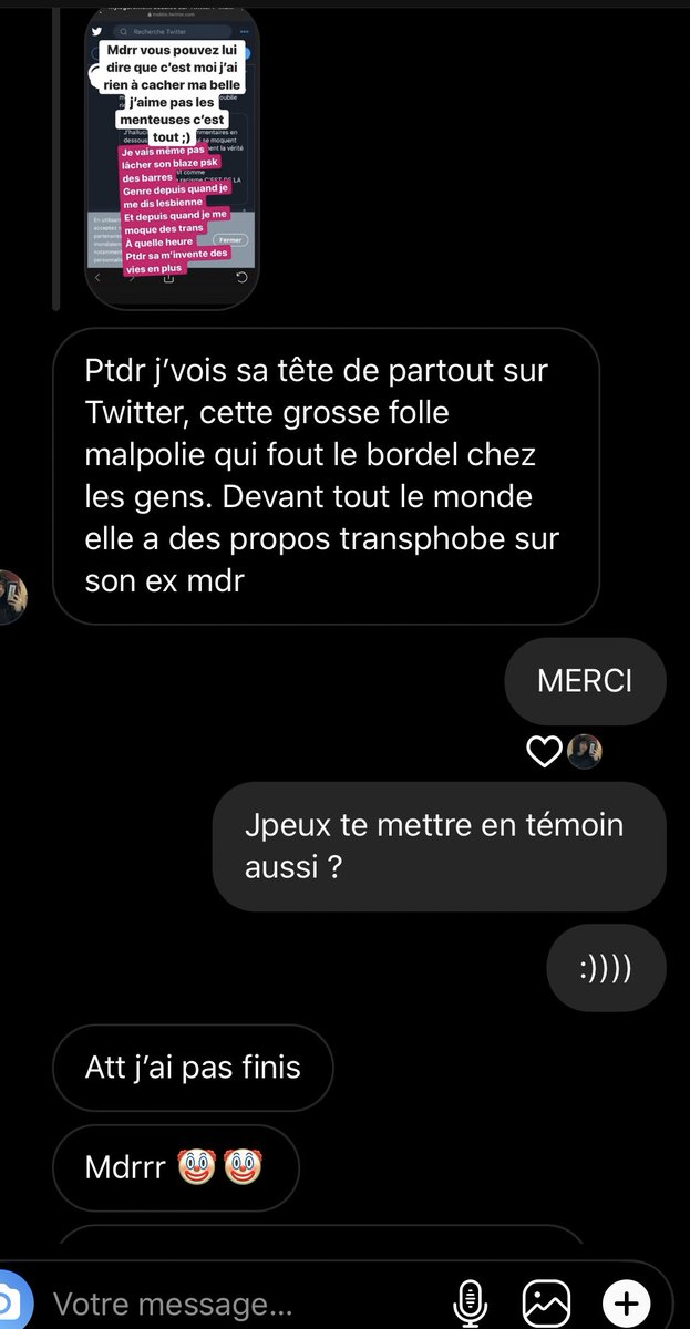 D’autres petits témoignages aussi