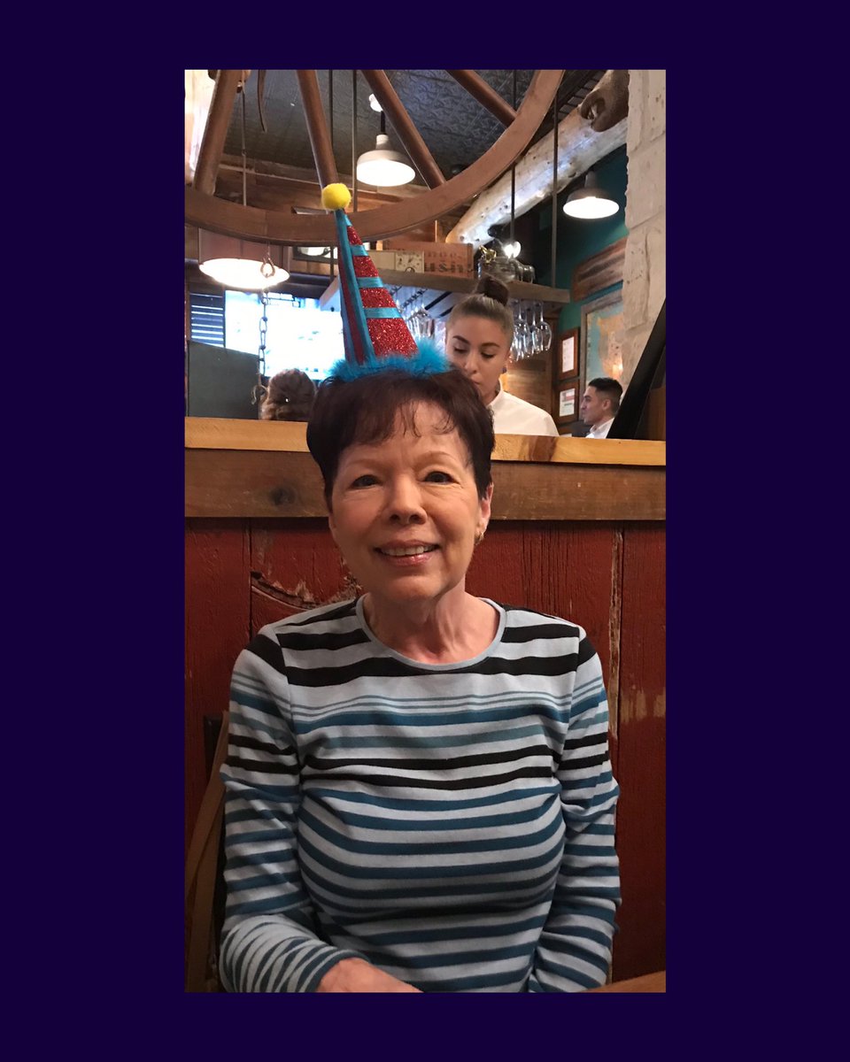 Posting just one of many reasons why I #keepasafedistance.   Keeping my mom safe and healthy is a priority.  I miss her!  - photo taken in a restaurant.. miss those too!  #SocialDistanacing saves lives.