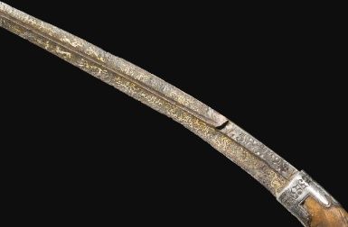 A rare and important gold and silver-inlaid dagger. Ghaznavid or may be Seljuk. Khorasan, 11th/12th century.