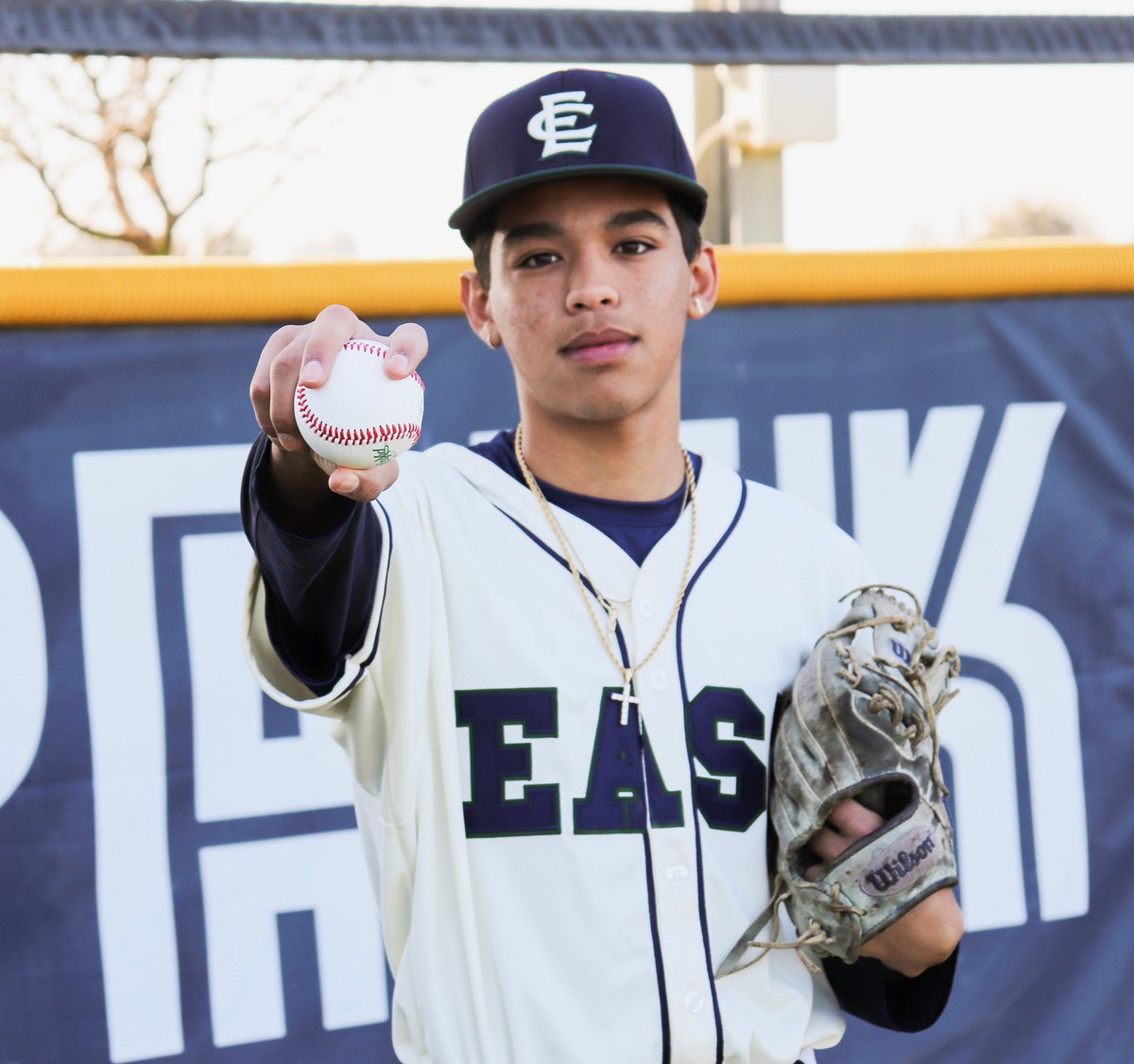 Senior Spotlight!! Elijah Acosta. Probably the most improved player from a year ago. He went all in this year and made himself an above average option on the mound. We call his change up Bugs Bunny.