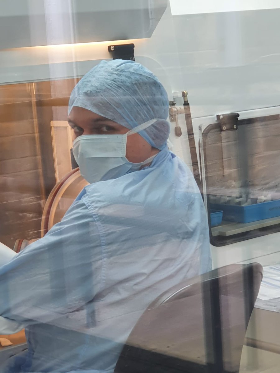 BTHFTPharm's tweet photo. Our newest #pharmacytechnician Marc making up another of our new products to support #ICU #COVID19 #NHSheroes  #asepticservices #techservice @APTUK1 https://t.co/uYccQVeSp1