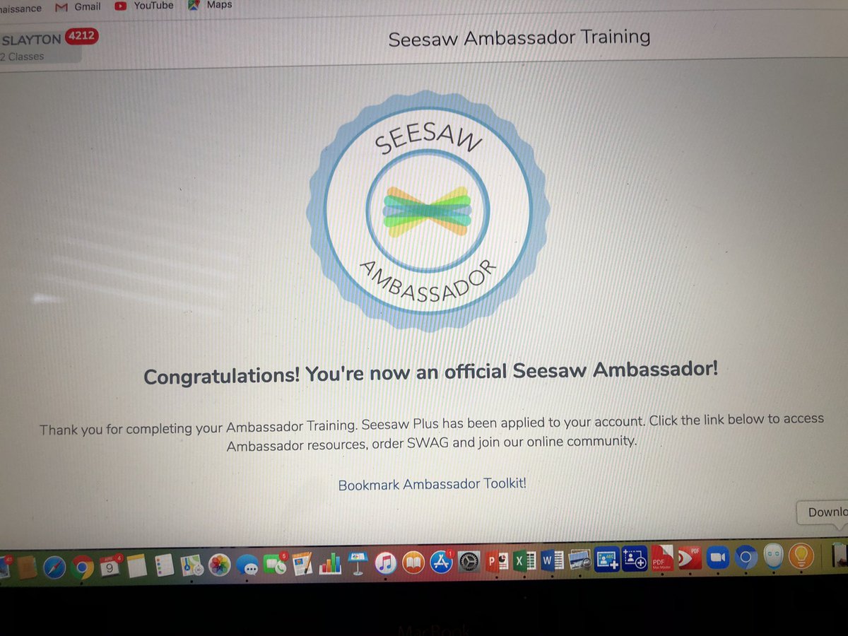SlaytonLaura's tweet photo. 👀 who just became an official Seesaw Ambassador!! #lifelonglearner @Seesaw https://t.co/52vFglMs4y