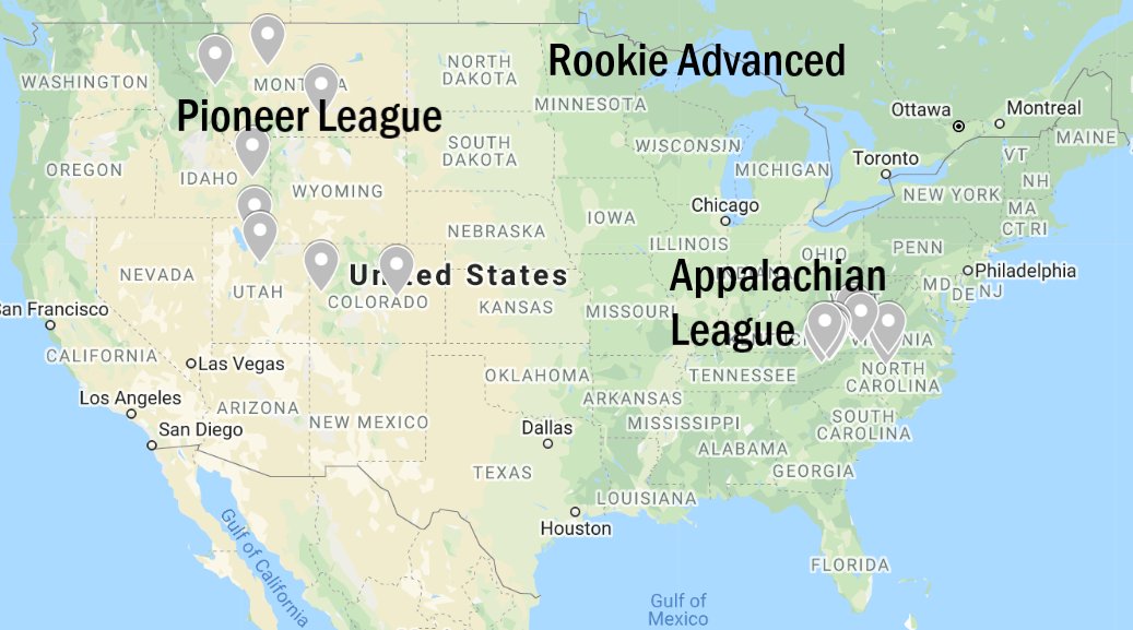 5. Rookie - has 2 levelsRookie Advanced (2 leagues - further along in development - tickets & concessions still sold, unlike Rookie)Rookie - (lowest level of  @MiLB, playing 60 games at parent club spring training complexes in Arizona & Gulf Coast - also Dominican Republic!)