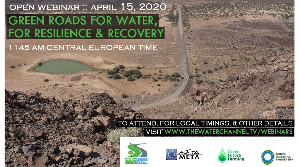 #Roads can be optimized for better water management; better #water management means less water-damage to roads. To attend the webinar, for local timings, and more information, visit thewaterchannel.tv/webinars <a href="/grp_resilience/">globalresilience.bsky.social</a> <a href="/RoadsForWater/">RoadsForWater</a>
