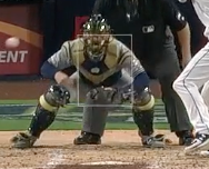 Flexed to full extend in order to receive ball before dropping below strike zone. Working below pitch with thumb under. If utilizing an extended to flexed method, ball must be caught in same location, just different glove work.