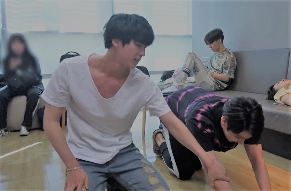 Exercising with Seokjin
