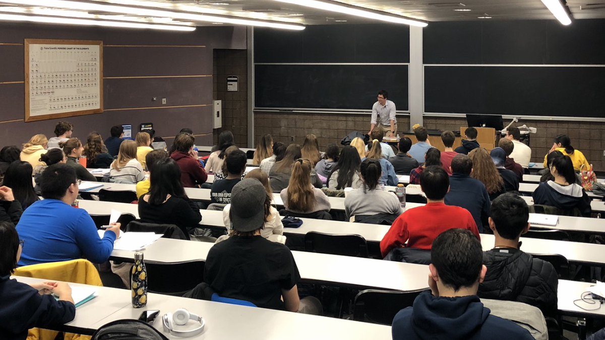 Before the  #COVID19 shutdown, we enjoyed a visit from  @EngleLab, where he talked about his path through UM, the diversity of classes that he enjoyed, great things about academic life, and a bit about his research group at  @scrippsresearch.