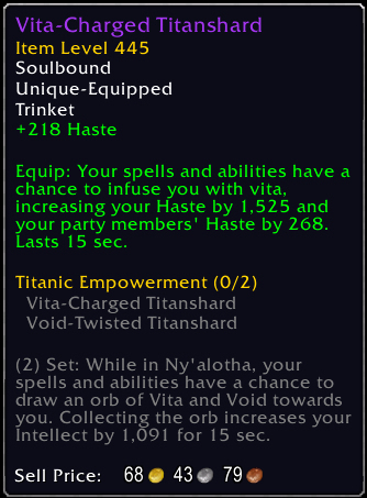 LowMobile_80's tweet photo. Check out this item I just got! [Vita-Charged Titanshard] #Warcraft https://t.co/RHUxA6gjDA