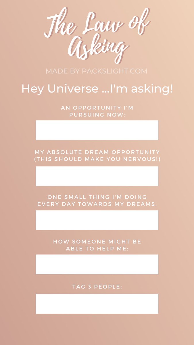  How to make it actually happen?Practice. Posted this IG story template that’s been pretty good feedback. Just fill it out. It will help you get specific with yourself and practice putting your wants out into the world.Tag me if you use and and I’ll reshare your asks x