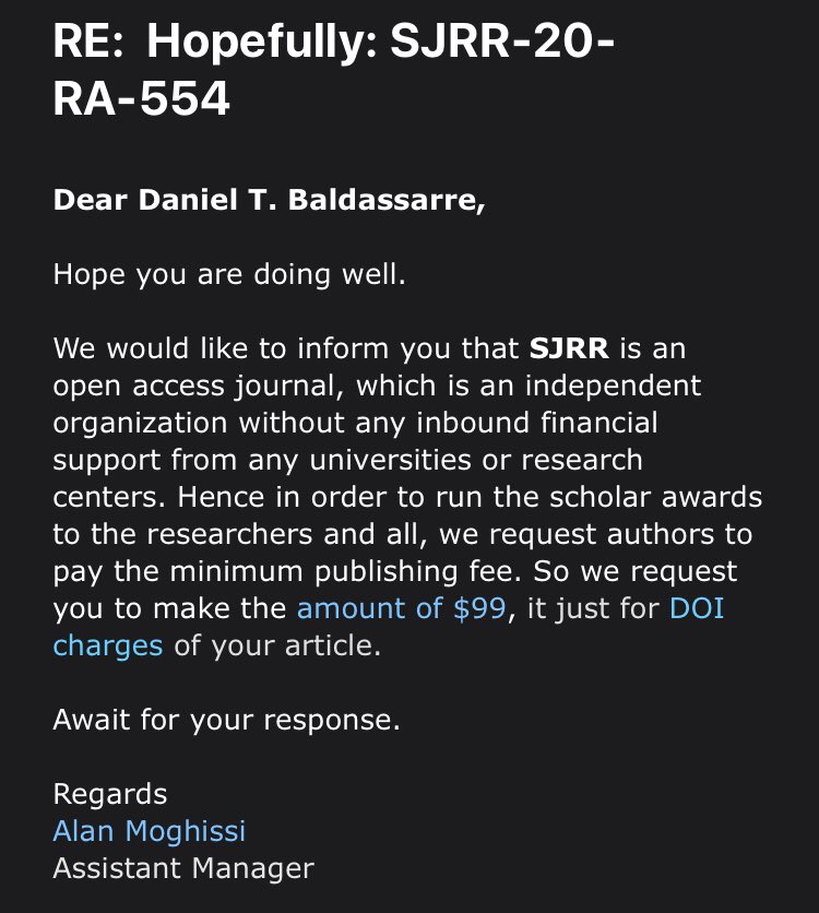 UPDATE: These fraudsters are really desperate. They’ve now come down from ~$1,700 to $99. Worst. Scammers. Ever. The Nigerian Prince people would be embarrassed.