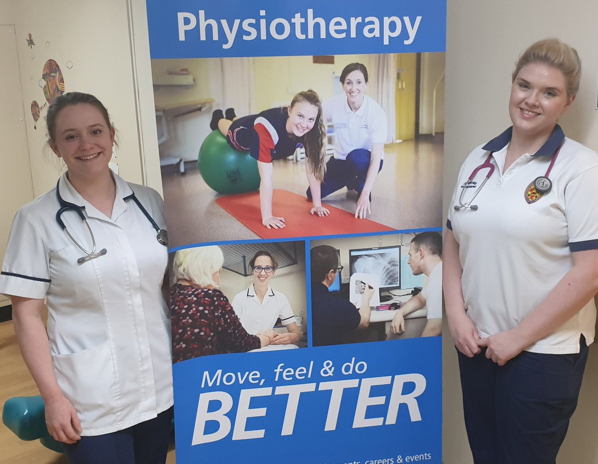 Molly and Danielle, the 2nd physio team, arriving to start their night shifts tonight 👏💙 Everyone pulling together and changing work patterns to help fight this 💪 #coretherapies #covid19 @cathedwards_1