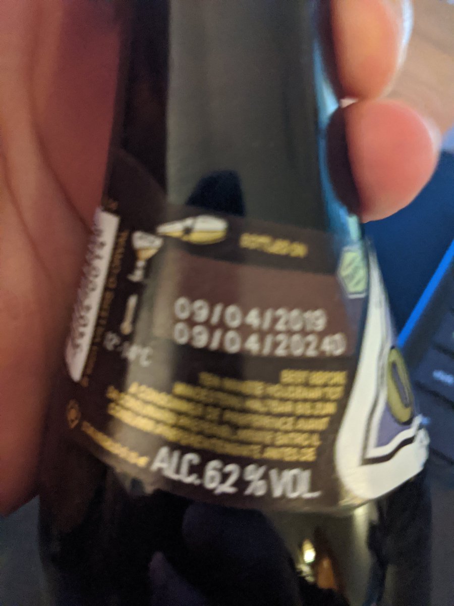 Pubcask's tweet photo. Good evening. Chris here posting for the first time in ages! I hope you're all okay. Enjoyed a bottle of Orval this evening which was exactly a year old today. Typical Belgian character with a dry, bitter finish. Have another bottle from same batch I think I'll try in 6 months. https://t.co/lOElHbZb51