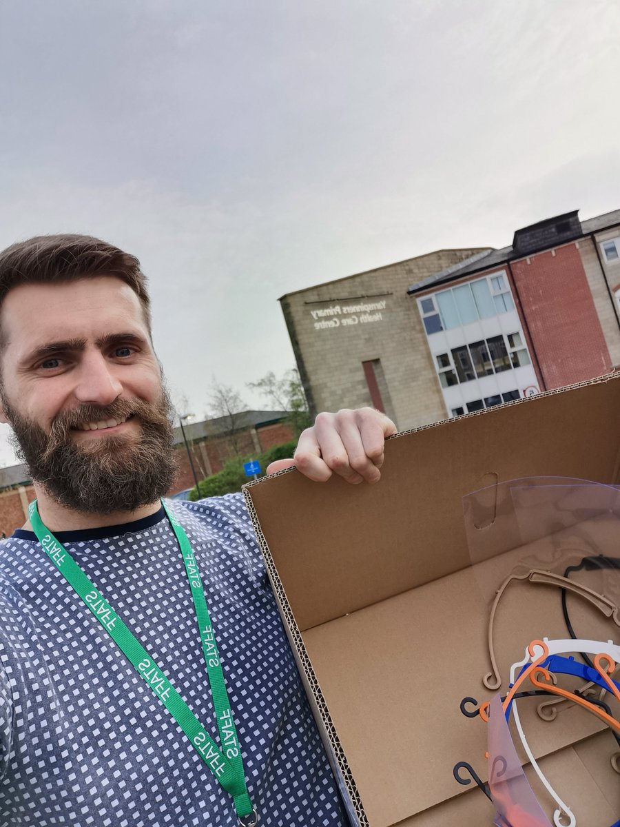 WestholmeDesign's tweet photo. Another great day for @WestholmeSchool and @broughtondtech creating visors and mask clips. Before the East Lancashire drop offs. @LancashireCC @ISC_schools @NHSuk #shareyourskills #knowyourole #support #NHSheroes https://t.co/7gOuqyAodZ