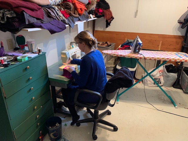 thegrandlondon's tweet photo. Some incredible Grand Gestures shown by members of our talented wardrobe and props teams busy making masks, scrub caps for #canadasews and #thesewing army. Can you spot any past production costumes? https://t.co/1ZEFiaS2As