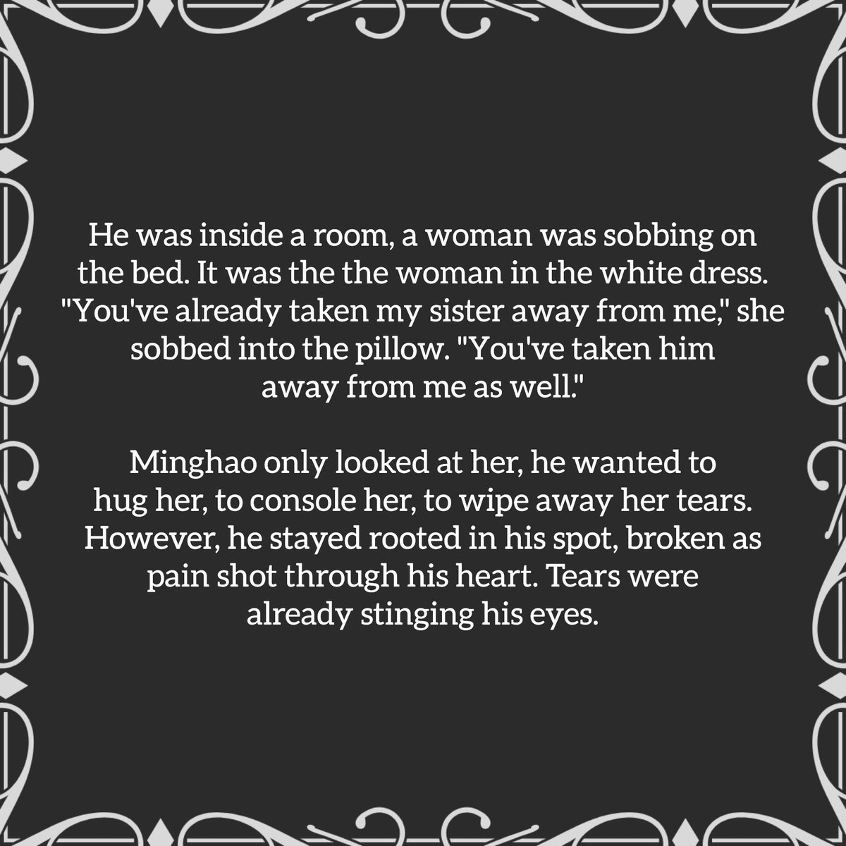 "You've taken him away from me as well" — Connecting this to Jeonghan saying that he will "never be" part of the village, maybe he was separated from her?This supports reasons a and b. He probably wants to redo the past OR get revenge for it if he is related  #SVT_DevilsHour