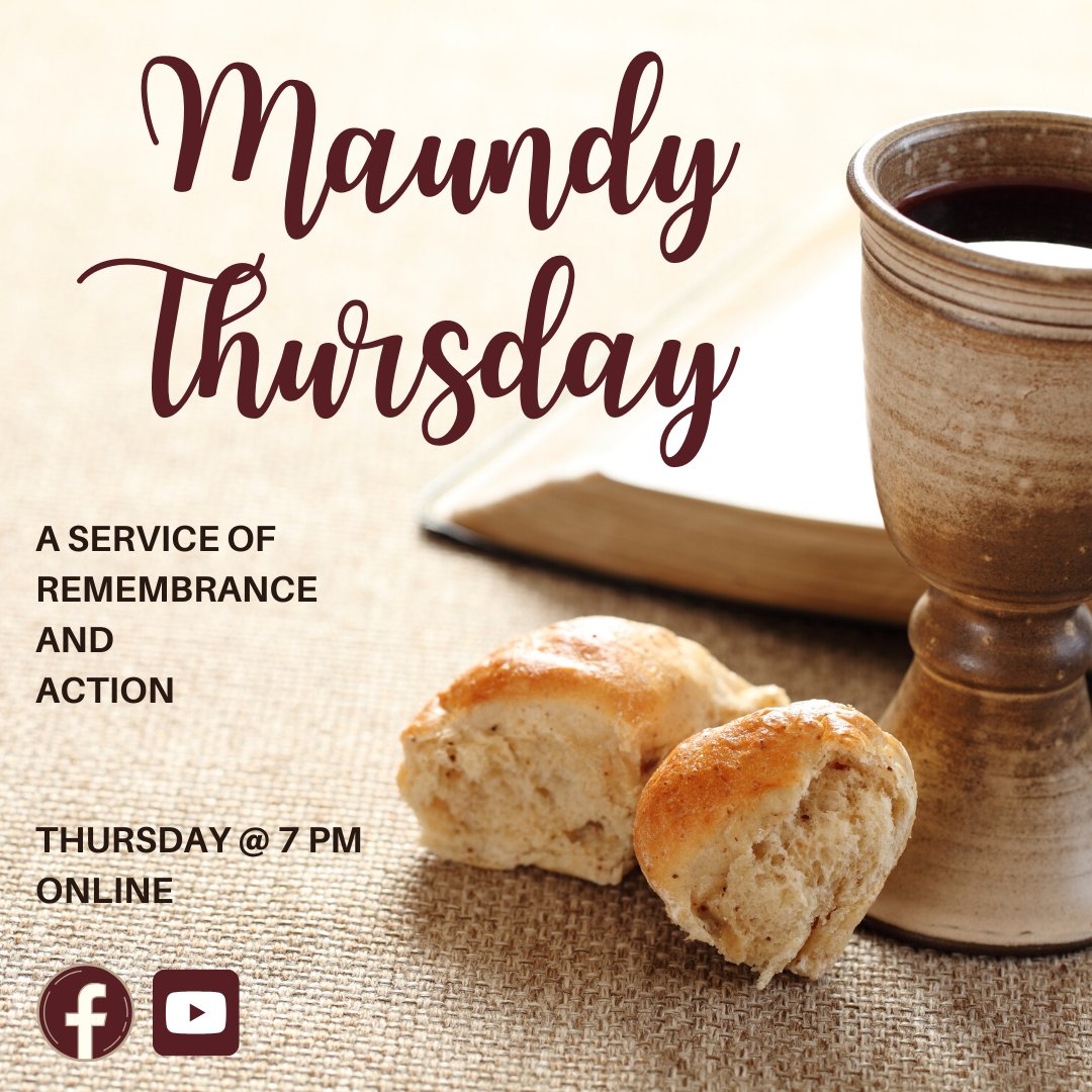 refugejc's tweet image. Join us online tonight for Maundy Thursday. Have bread, juice or whatever elements you have on hand to share in the Lord's Supper together. facebook.com/fbcjc or Youtube (search First Baptist Church, Jefferson City, MO) #fbcjc