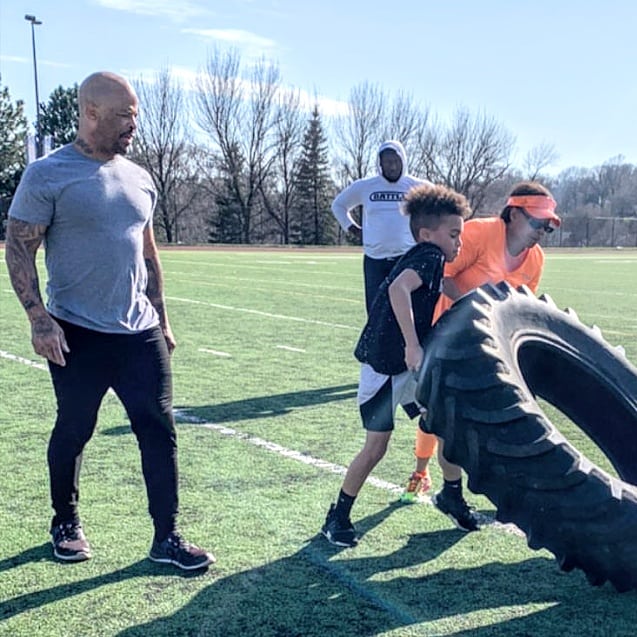 houstonassassin's tweet photo. Keeping our kids active during these tough times! @OmahaPubSchool #SocialDistanceWorkout https://t.co/c15TwXvzG3