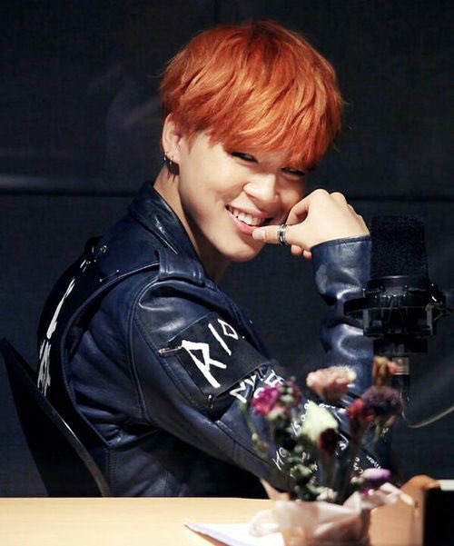 jimin with orange hair; a deadly thread