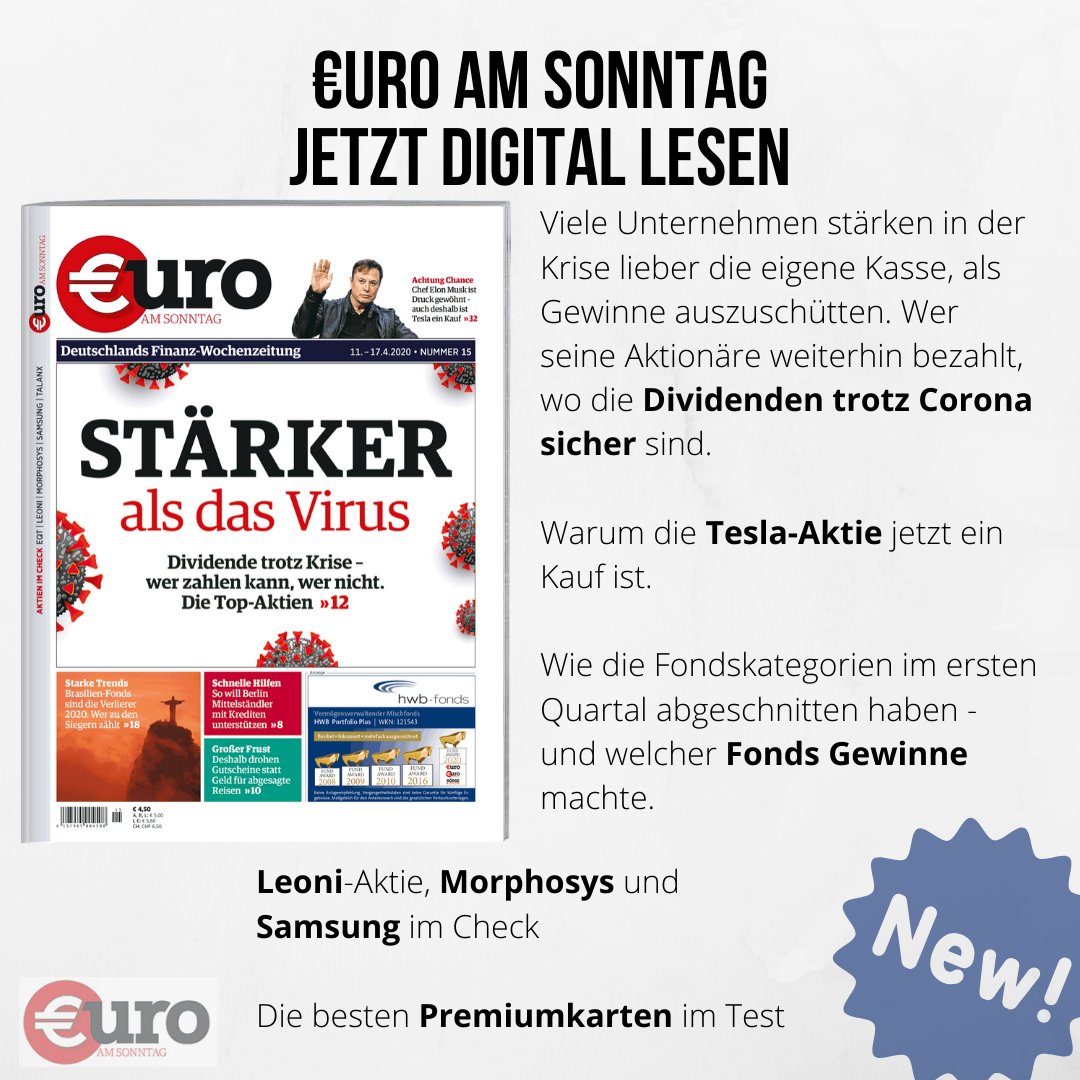 Boerseonline Dividende Trotz Corona Die Top Aktien Furs Depot Das Und Noch Viel Mehr Jetzt In Der Neuen Ausgabe Von Uro Am Sonntag Hier Digital Kaufen T Co 7w2qshmis7 T Co 41zjcjxvra