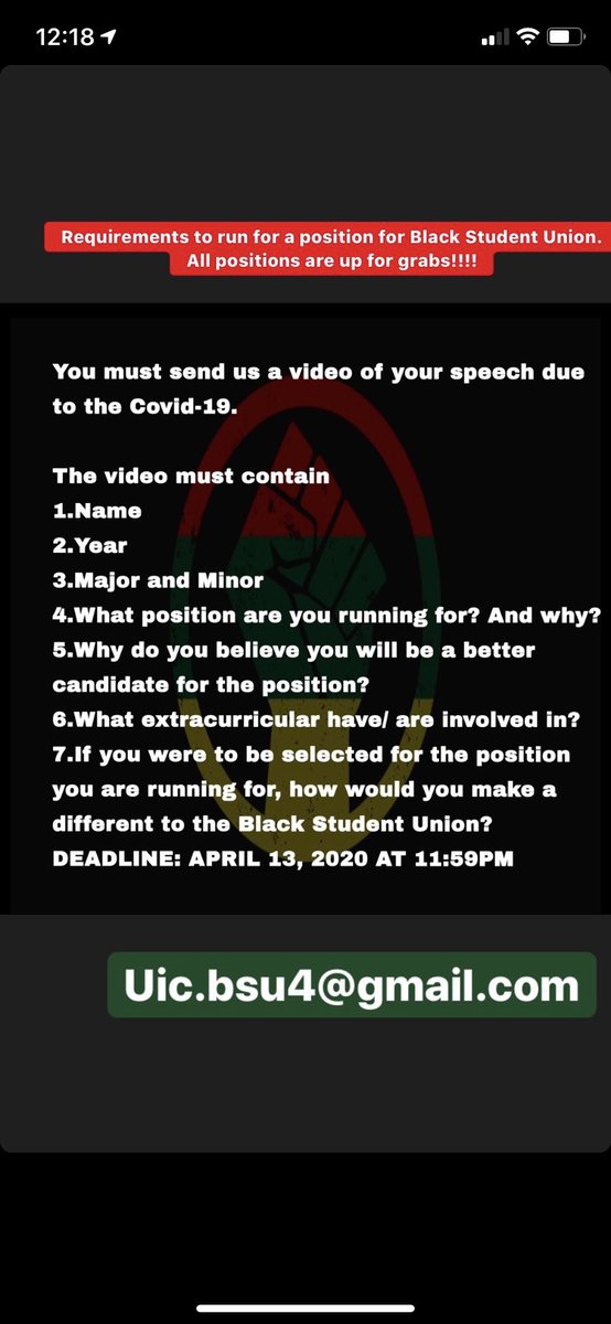 bsu_uic's tweet image. All positions are up for grabs!!!! There’s still time!