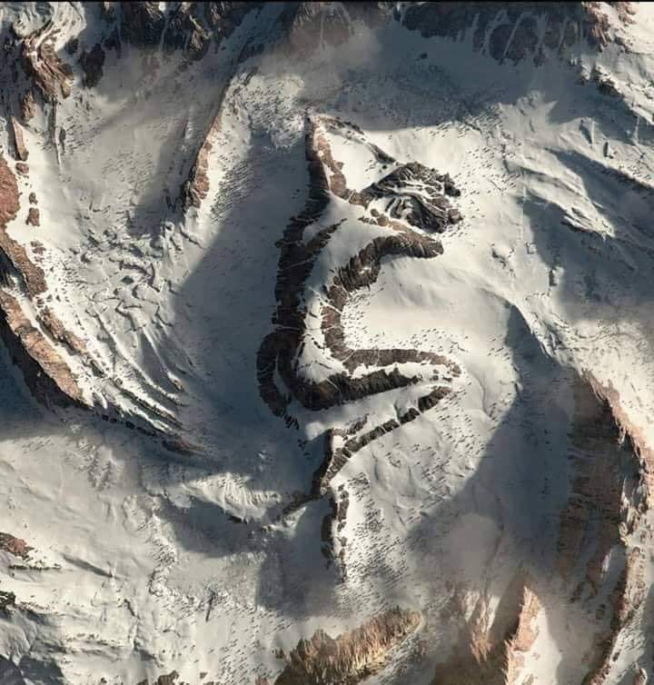 La mujer dormida vista desde el satélite 🛰