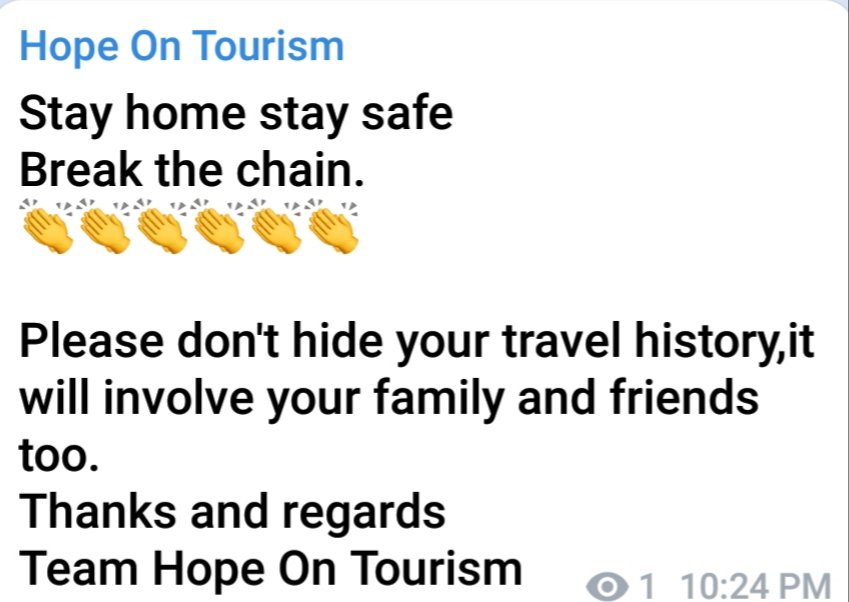 Hope On Tourism tweet media