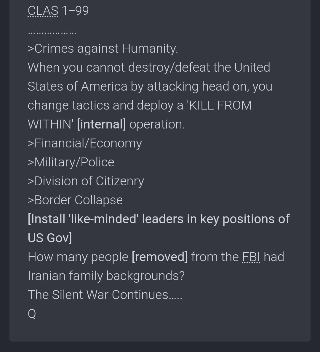 94. THEY TRIED TO DESTROY THE USA INTERNALLY  #QAnon Post 3837 https://qmap.pub/read/3837 Does this post take on new meaning for any of you?Is it making sense why  @POTUS created the  @SpaceForceDoD ?Are we IMAGINGING BIG ENOUGH yet  #Q or should we IMAGINE BIGGER? 